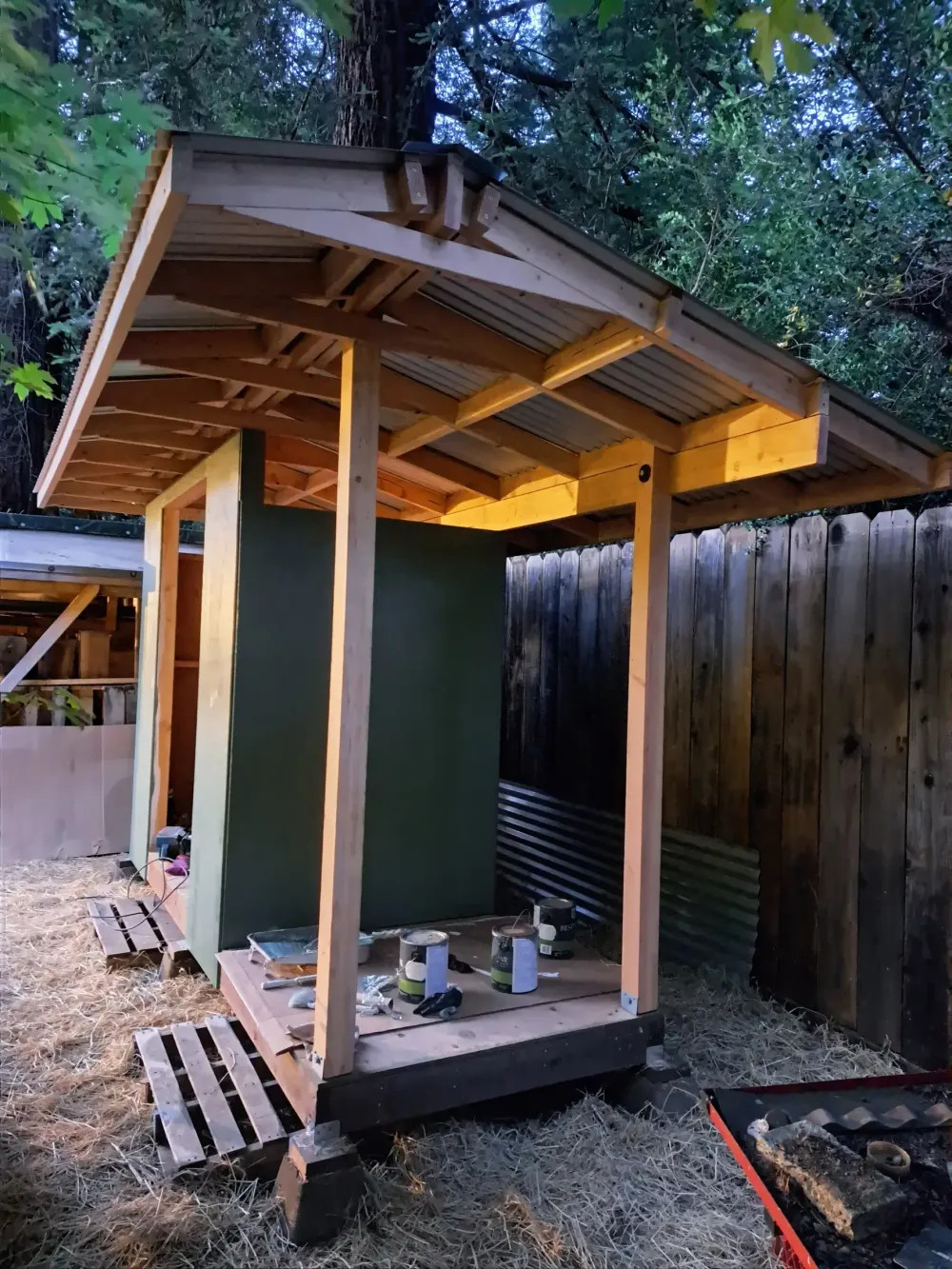 A shed (with saltbox roof) image
